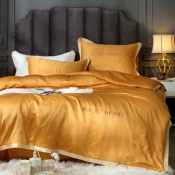 Lovely Cosy Patchwork Yellow Bedding Set