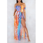 Lovely Print Multicolor One-piece Swimsuit(With Co