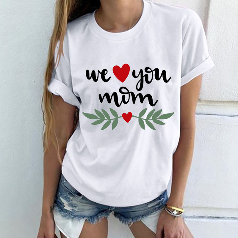 

Lovely Leisure O Neck Letter Print White T-shirt