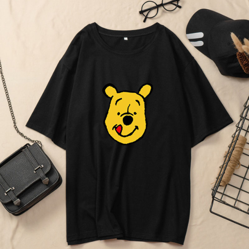 

Lovely Trendy Cartoon Print Black Plus Size Two-piece Pants Set