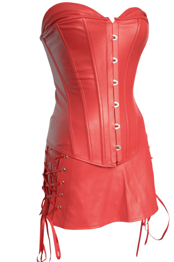 

Lovely Sexy Bandage Design Red Bustiers