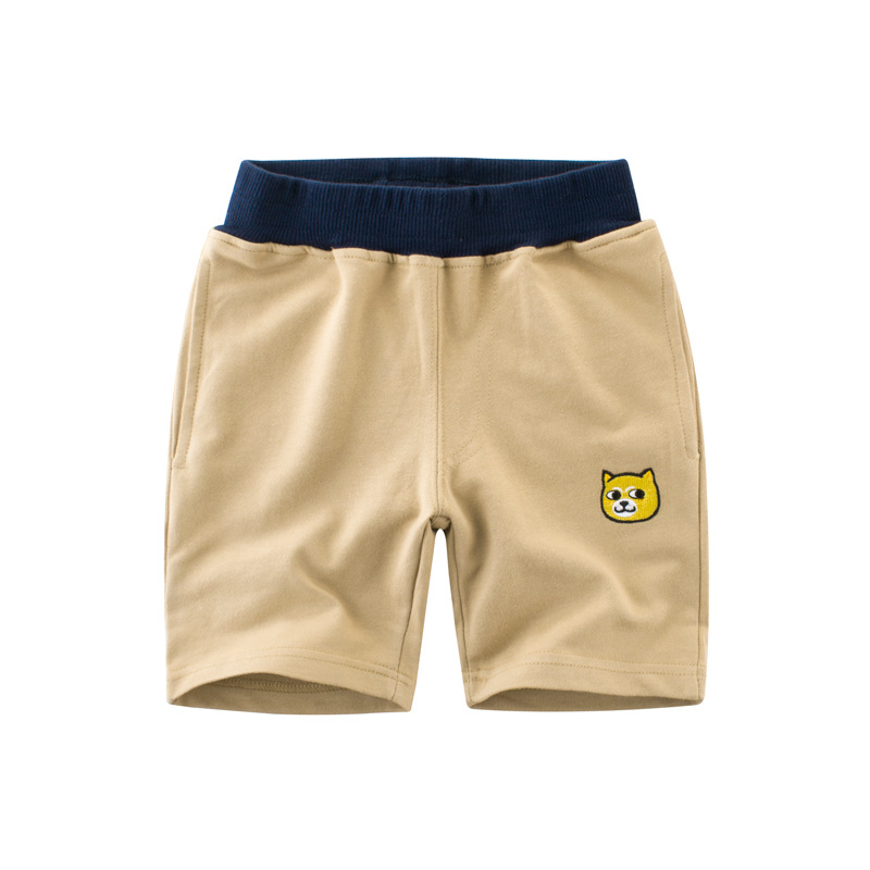 

Lovely Trendy Patchwork Khaki Boy Shorts