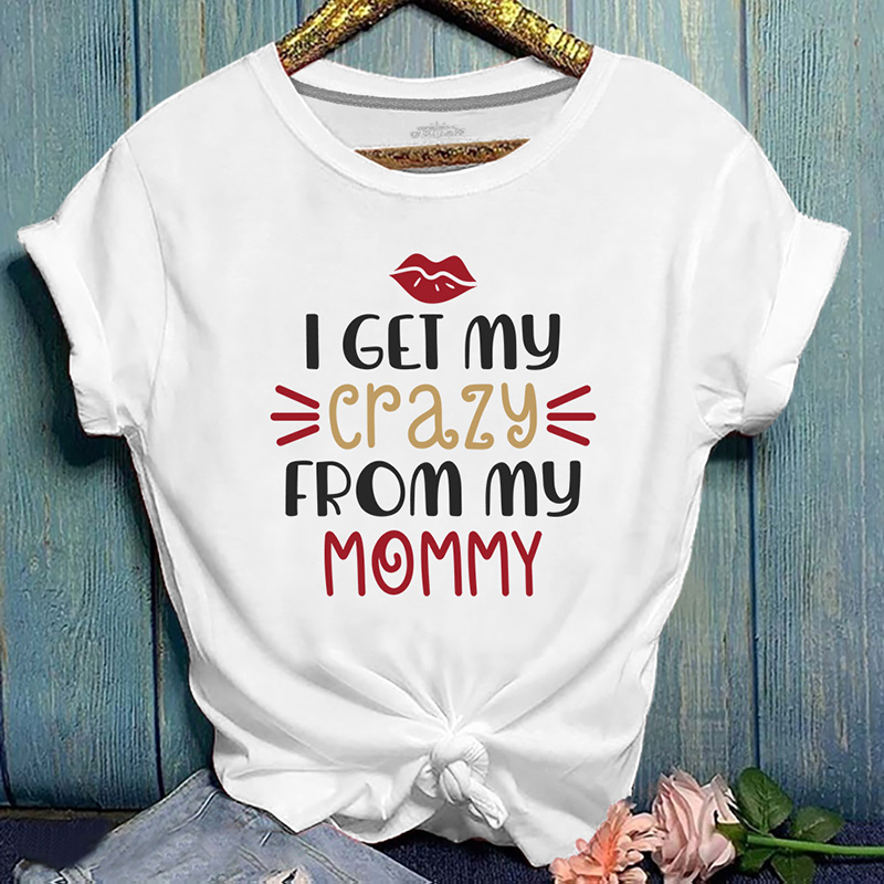 

Lovely Casual O Neck Letter Print White T-shirt
