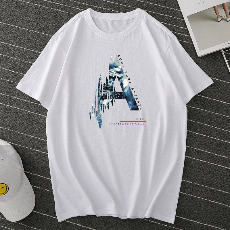 

Lovely Leisure O Neck Print White T-shirt