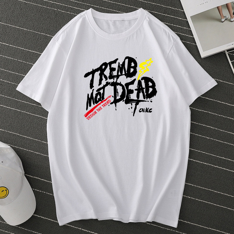 

Lovely Leisure O Neck Print White T-shirt