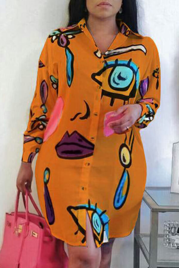

LW Plus Size Casual Print Croci Mini Dress