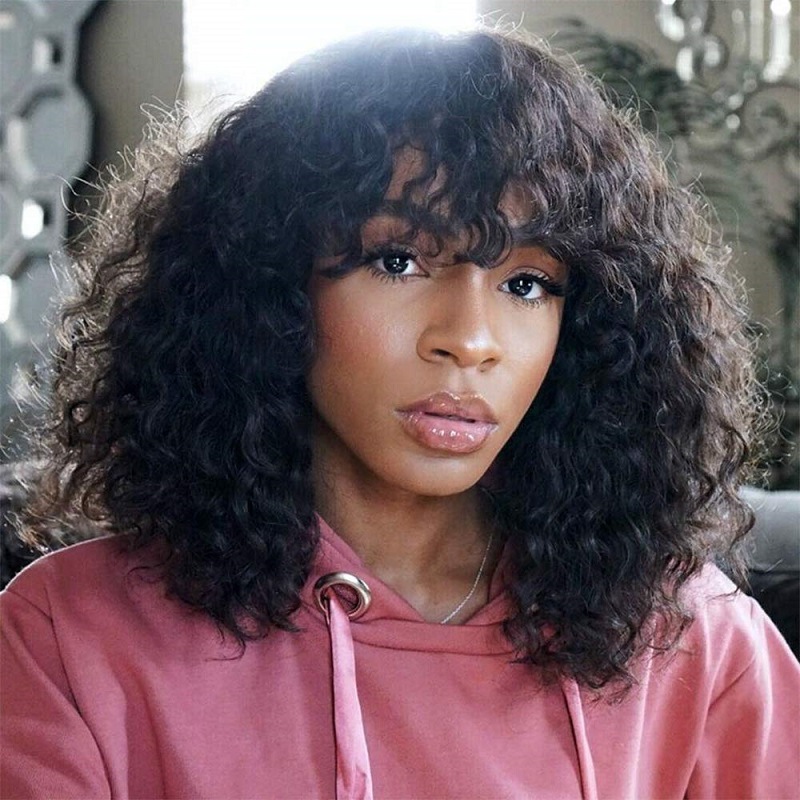 

Lovely Trendy Curly Black Wigs