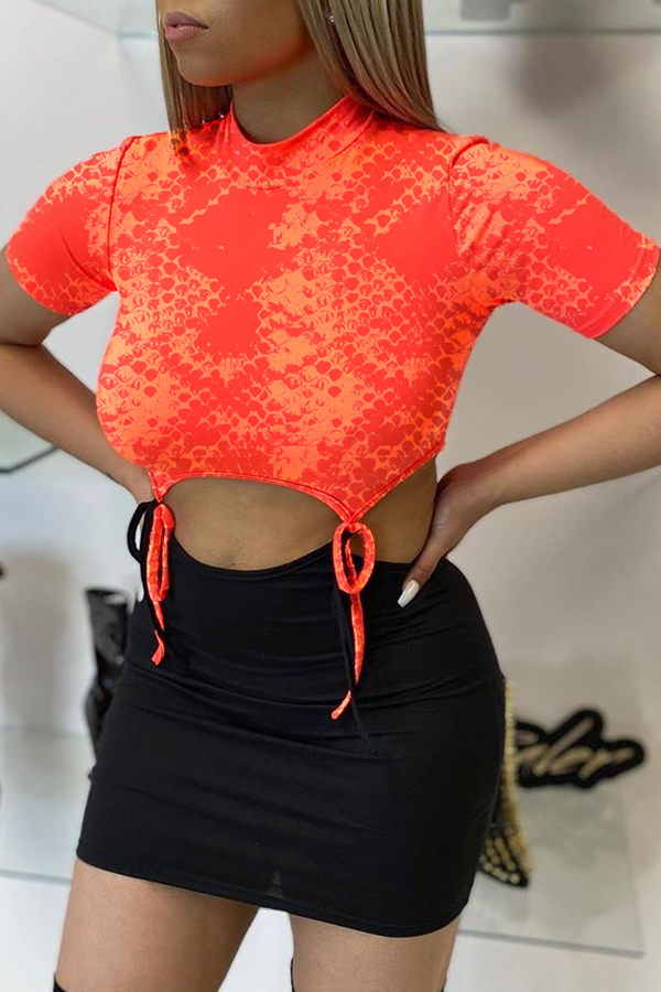 

Lovely Sexy Lace-up Jacinth Mini Dress