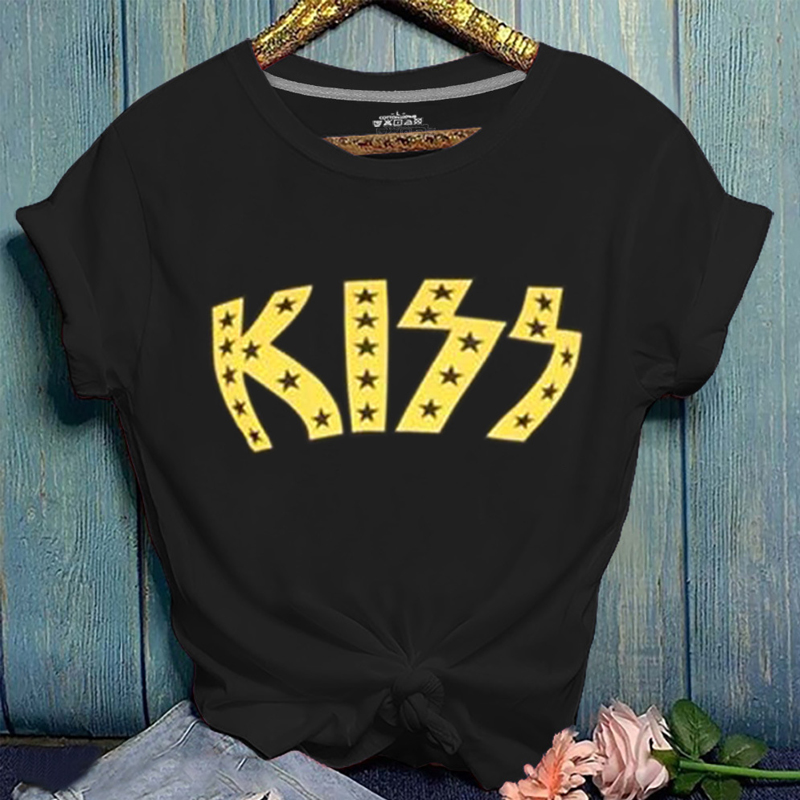 

Lovely Leisure Letter Print Black T-shirt