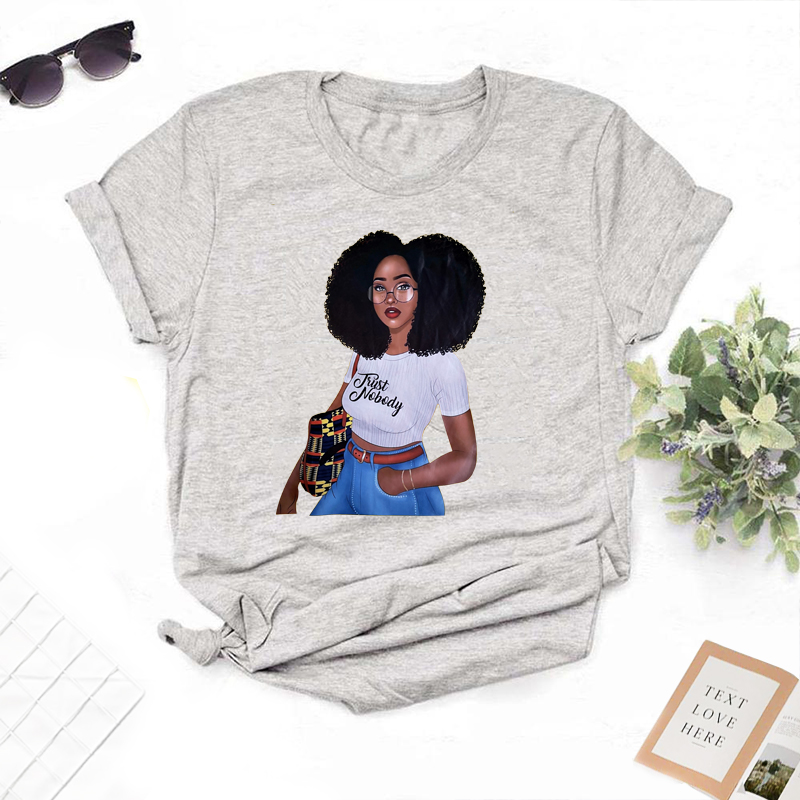 

Lovely Leisure O Neck Print Grey T-shirt
