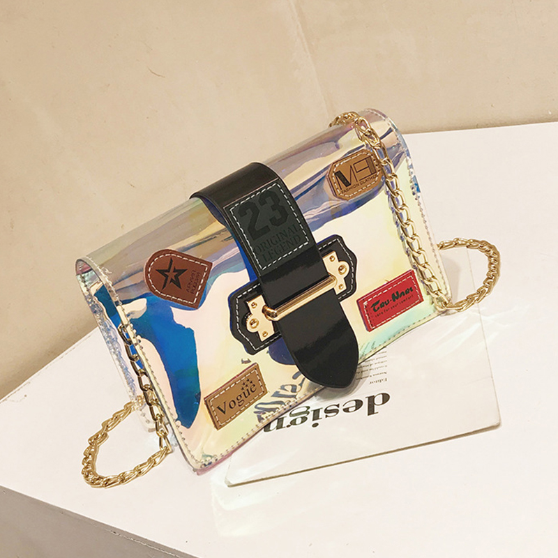 

Lovely Trendy Chain Strap Black Crossbody Bag