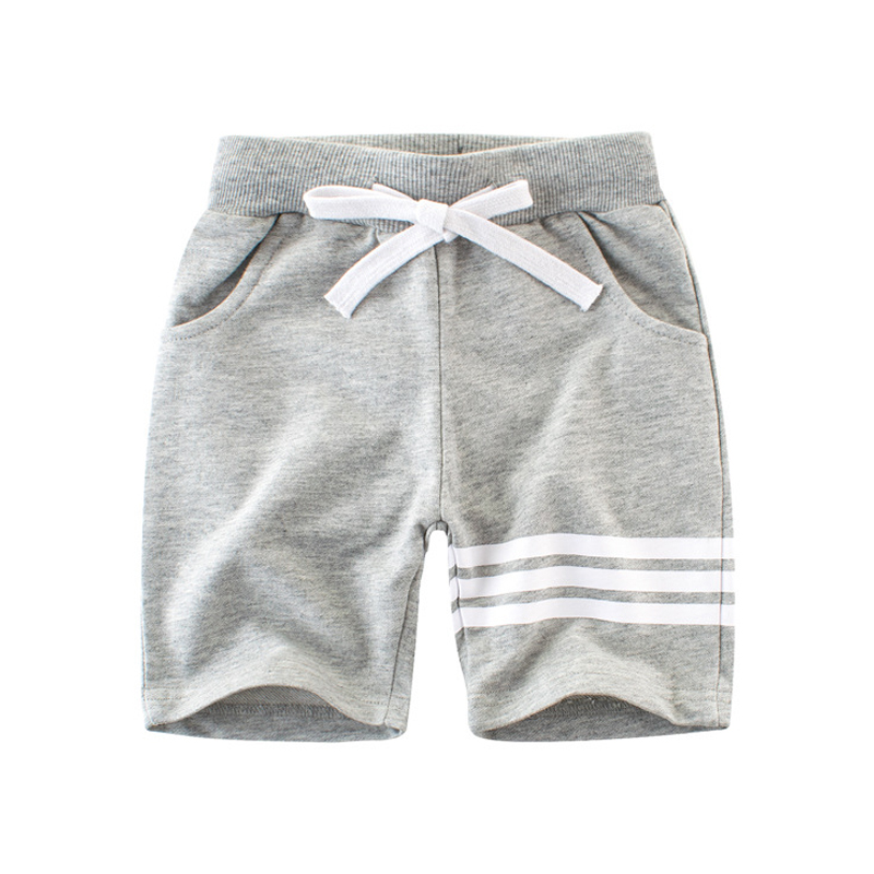

Lovely Casual Lace-up Grey Boy Shorts