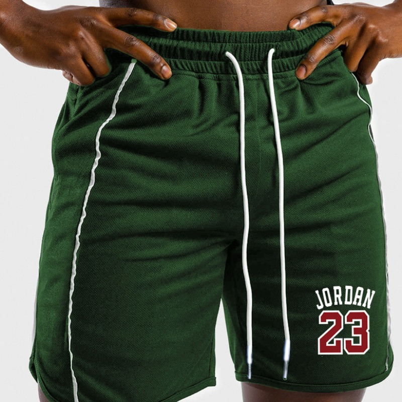 

Lovely Sportswear Letter Green Shorts