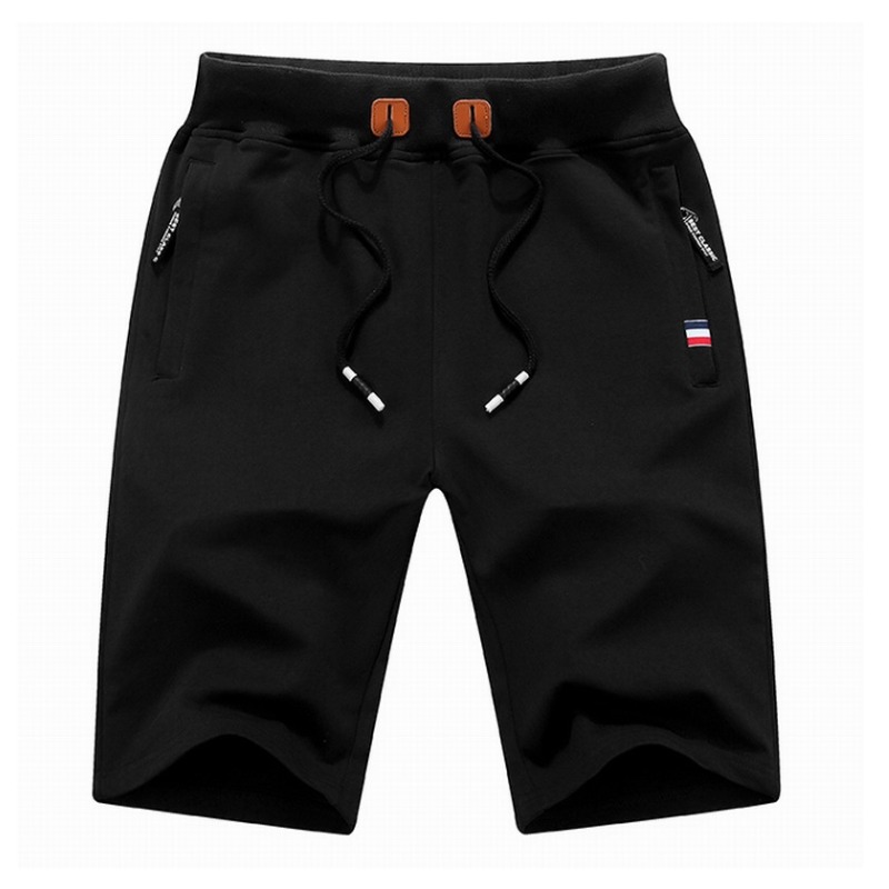 

Men Lovely Leisure Lace-up Black Shorts
