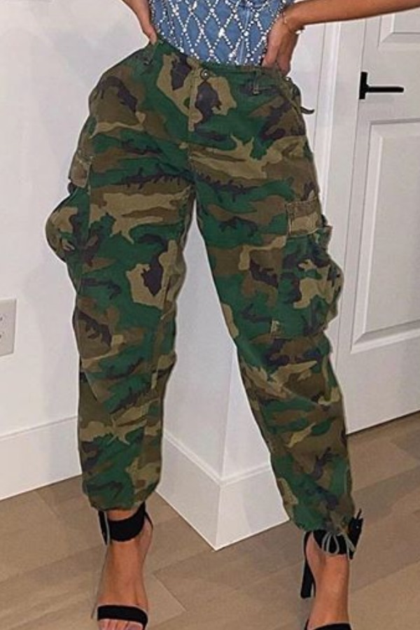 

Lovely Casual Camo Print Pants