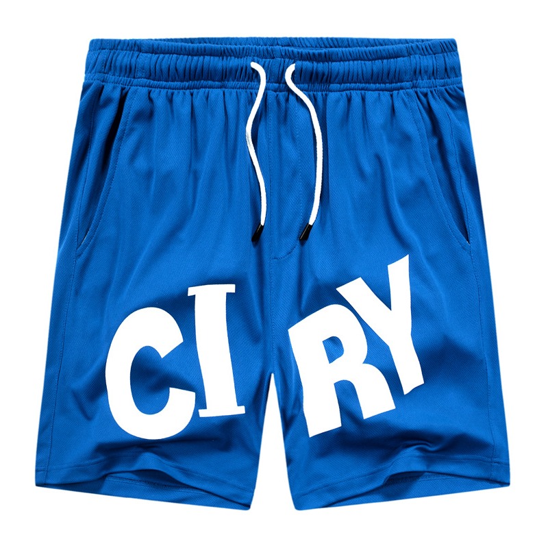 

Lovely Sportswear Letter Blue Shorts
