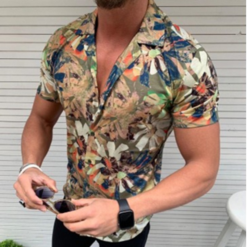 

Lovely Stylish Print Brown Shirt