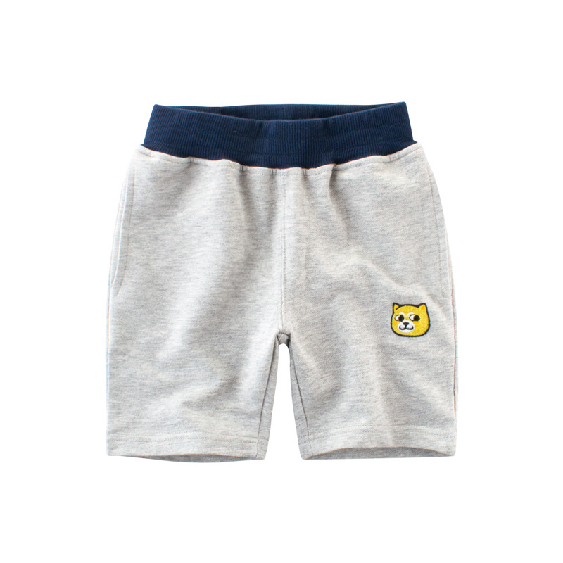 

Lovely Trendy Patchwork Grey Boy Shorts