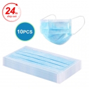 Lovely 10Pcs Disposable 3 Layers Dustproof Facial 
