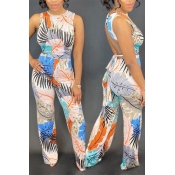 Lovely Bohemian Print Multicolor One-piece Jumpsui
