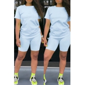 LW BASICS Round Neck Regular Fit Shorts Set