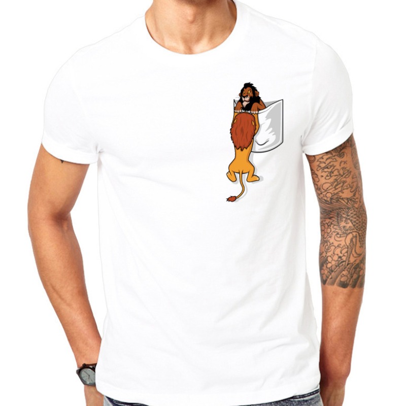

Lovely Leisure O Neck Print White T-shirt