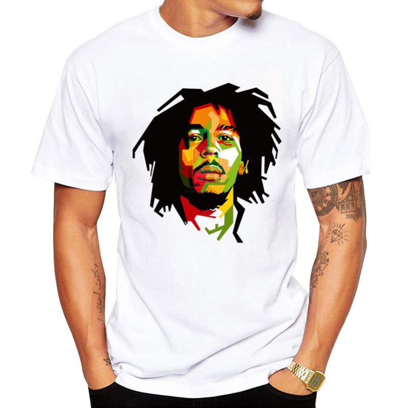 

Men Lovely Casual O Neck Print White T-shirt