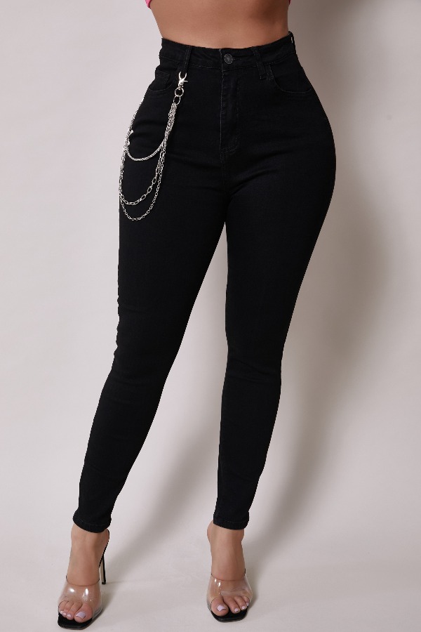 

Lovely Casual Skinny Black Jeans
