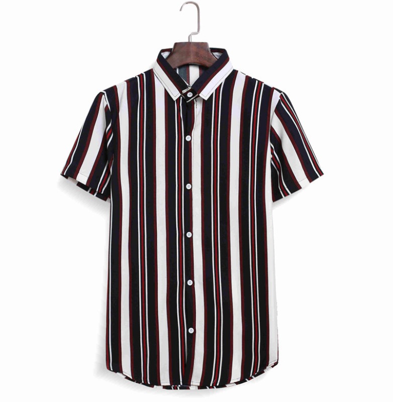 

Lovely Casual Turndown Collar Striped Shirt, Stripe
