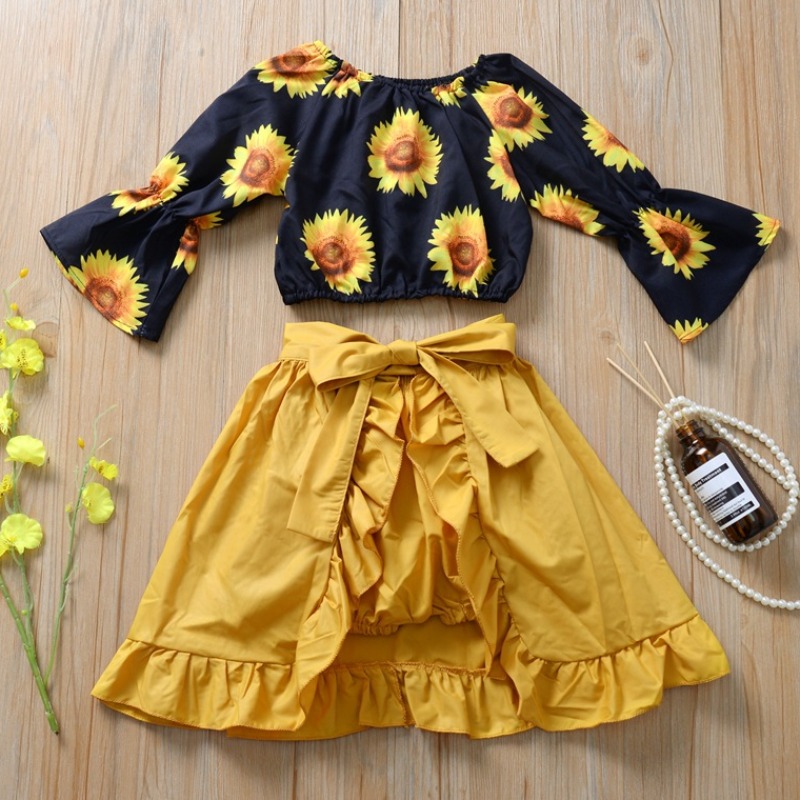 

Lovely Sweet Print Black Girl Two-piece Shorts Set