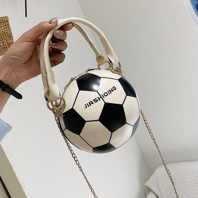 

Lovely Chic Football White Crossbody Bag