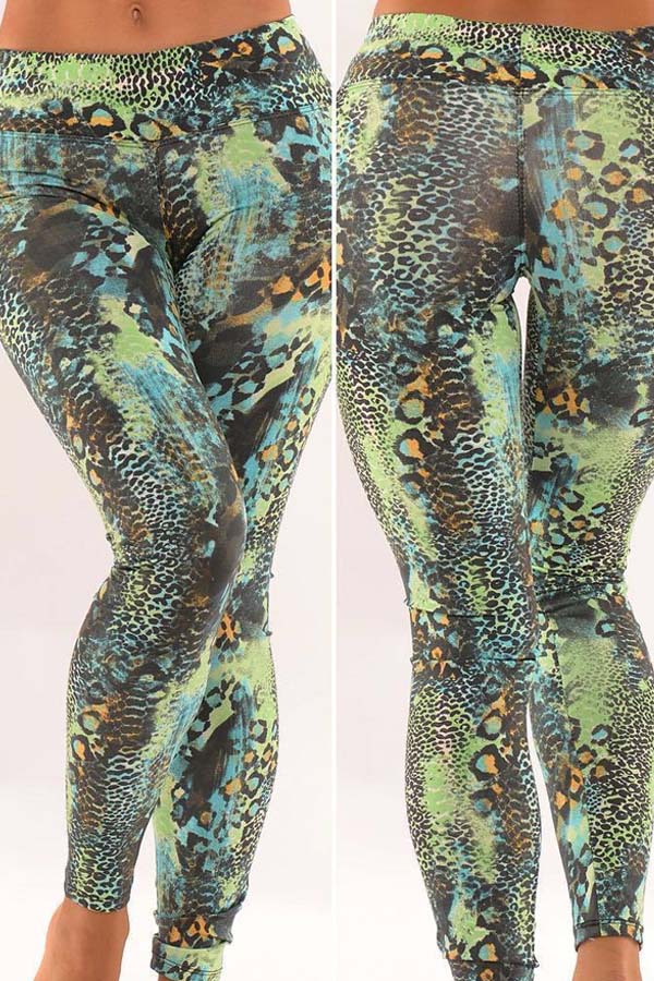 

Lovely Casual Print Green Pants