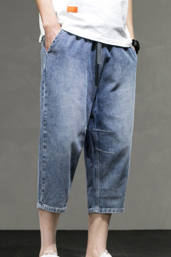 

lovely Casual Basic Deep Blue Jeans