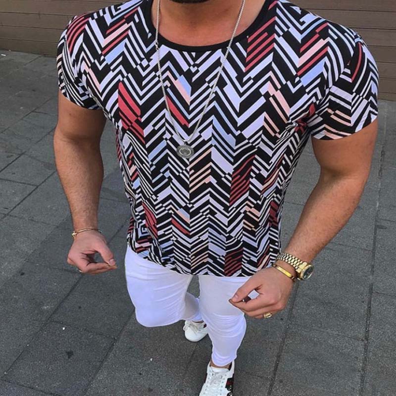 

lovely Trendy O Neck Striped Print T-shirt, Stripe