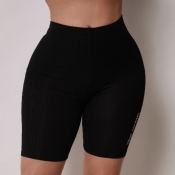 LW Sportswear Letter Black Pants