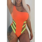Lovely Cut-Out Croci One-piece Swimsuit