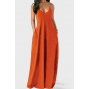 Lovely Leisure Pocket Patched Croci Maxi Dress