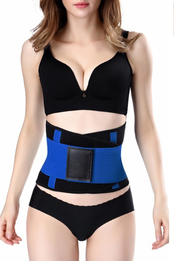 

lovely Sportswear Patchwork Blue Bustiers
