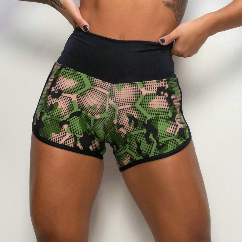 

lovely Casual Print Patchwork Black Shorts