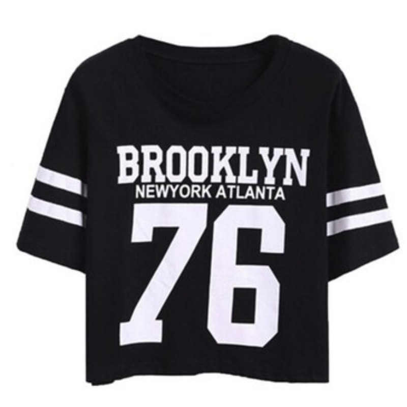 

lovely Casual Letter Print Black T-shirt