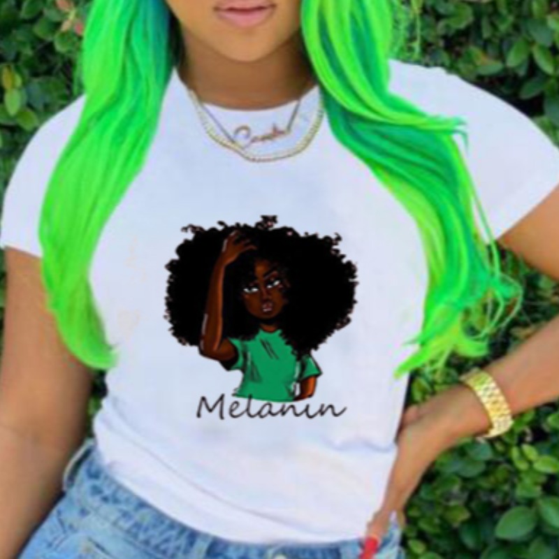 

lovely Casual O Neck Print White T-shirt