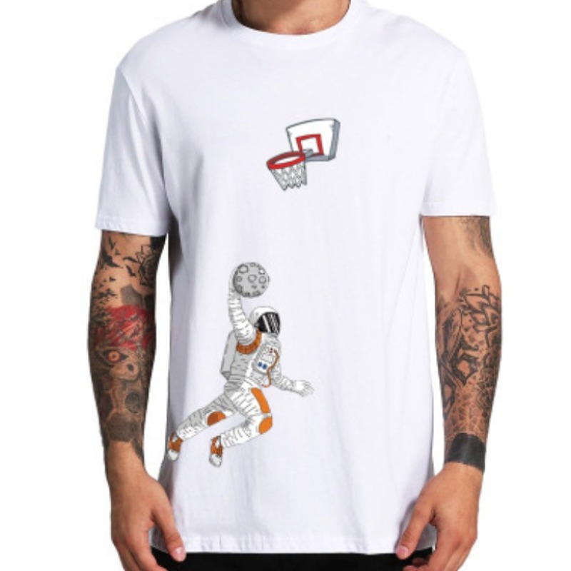 

lovely Casual O Neck Print White T-shirt