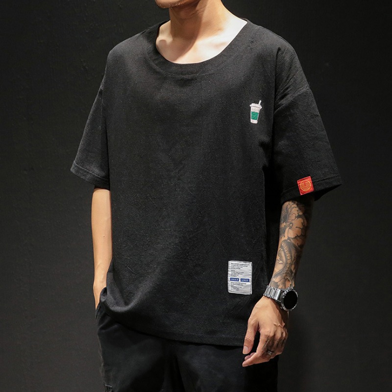 

lovely Casual O Neck Basic Black T-shirt