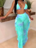 LW Tie-dye Flounce Design Cover-up (Two-piece)