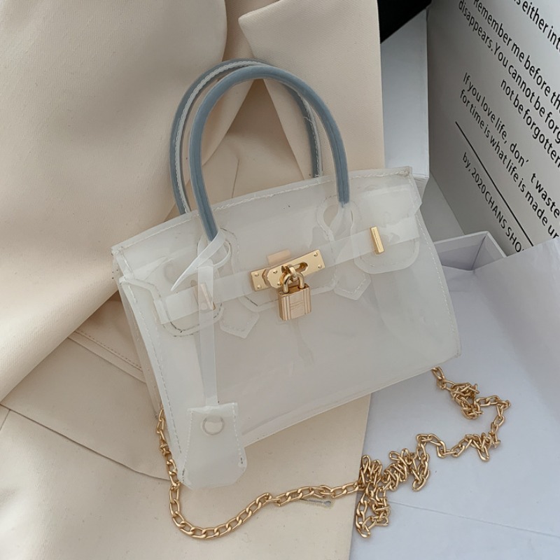

lovely Trendy Chain Strap White Crossbody Bag