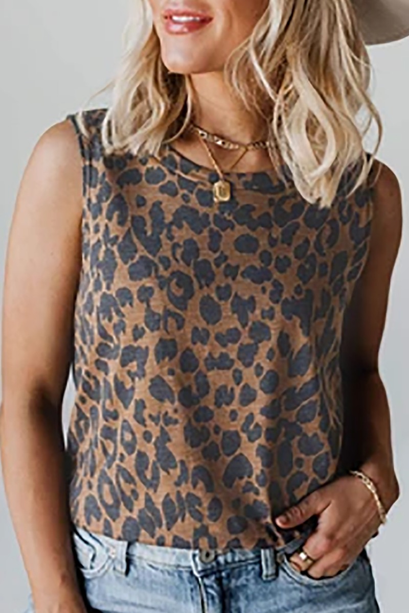 

LW BASICS Leopard Print Camisole