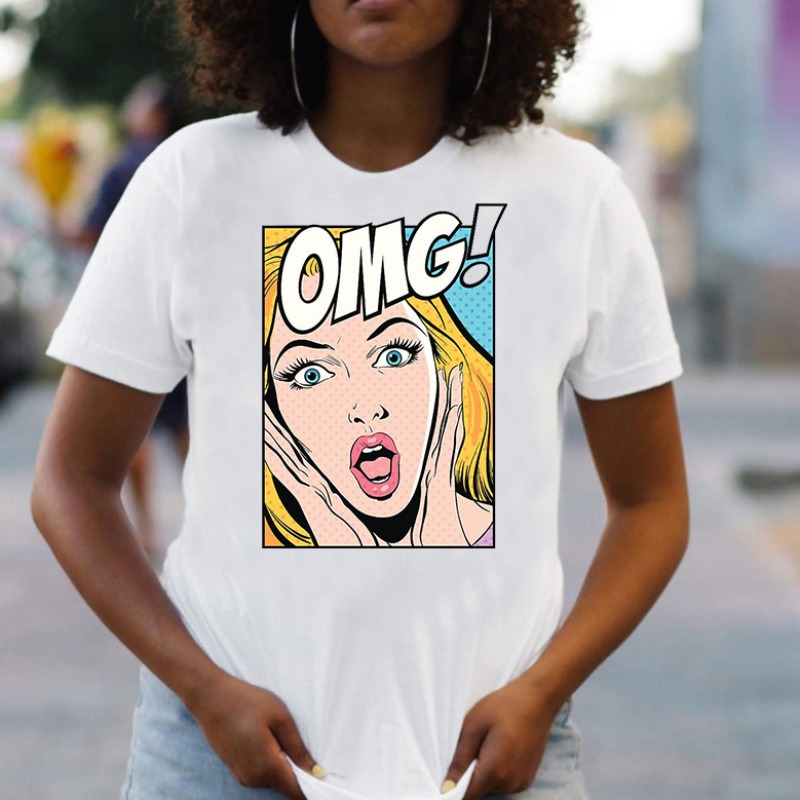 

lovely Leisure O Neck Cartoon Print Yellow T-shirt