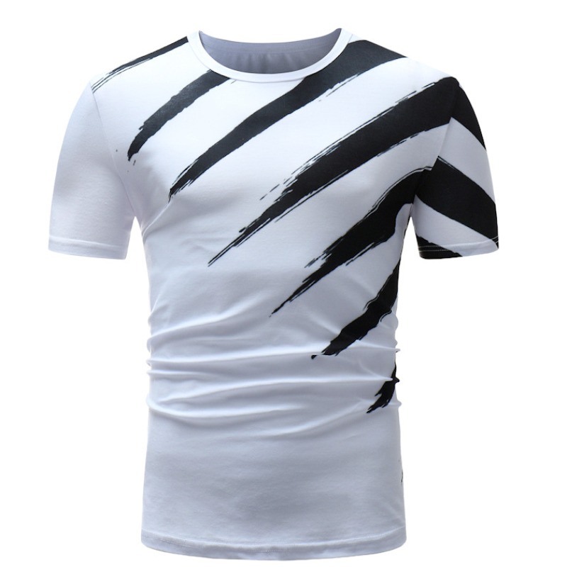 

lovely Casual O Neck Print White T-shirt