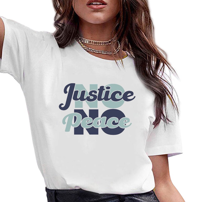 

lovely Casual O Neck Print Letter White T-shirt
