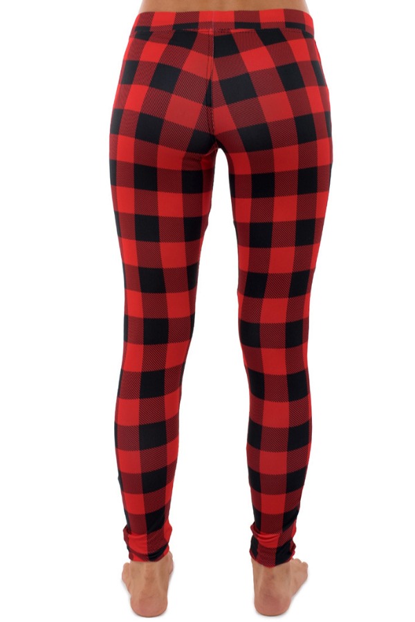 

lovely Casual Grid Print Red Pants